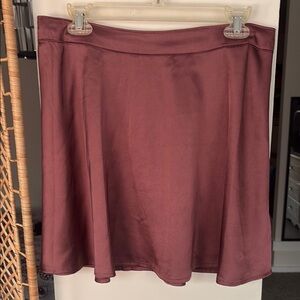 Hollister Burgundy A-Line Skirt